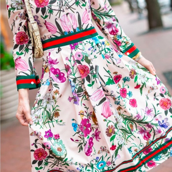 Floral designer dress - Picture 5 of 5